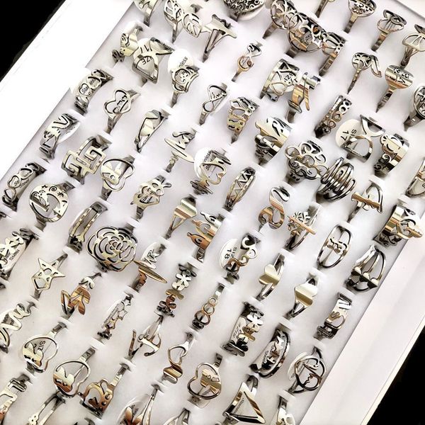 cluster rings wholesale bulk 100pcslot laser cutting pattern mix stainless steel rings women party ring 230313, Golden;silver
cluster rings wholesale bulk 100pcslot laser cutting pattern mix stainless steel rings women party ring 230313, Golden;silver