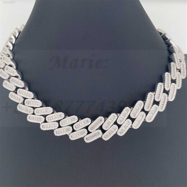 luxury cuban chain 18mm width icedout cuban necklace luxury moissanite diamond custom baguette diamond cuban chain, Silver
luxury cuban chain 18mm width icedout cuban necklace luxury moissanite diamond custom baguette diamond cuban chain, Silver