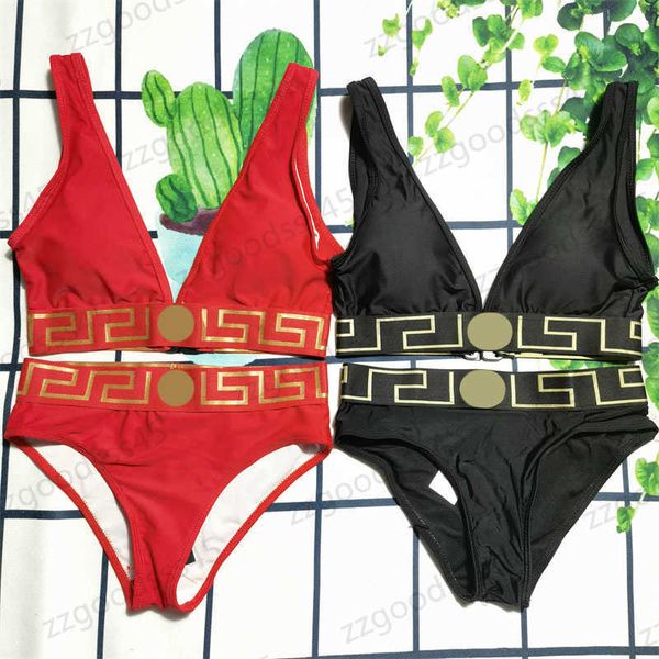 women designer two piece swimwear set letter patchwork print swimming suit high waist fashion casual breathable bikini beachwear 2 colors, White;black
women designer two piece swimwear set letter patchwork print swimming suit high waist fashion casual breathable bikini beachwear 2 colors, White;black