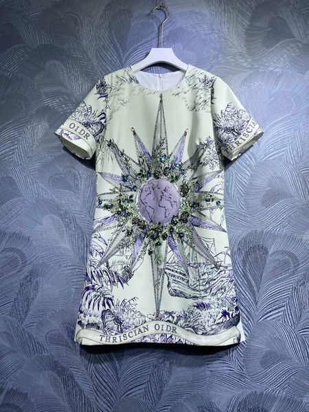 dress original designer fashion print hand beads spring/summer 2023 short sleeve loose round neck dress monochrome s-xl, Black;gray
dress original designer fashion print hand beads spring/summer 2023 short sleeve loose round neck dress monochrome s-xl, Black;gray