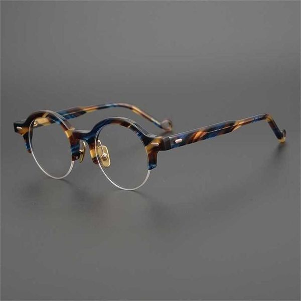 sunglasses 2023 new dazzle color style pure manual plate japanese round half frame myopia glasses trend, White;black
sunglasses 2023 new dazzle color style pure manual plate japanese round half frame myopia glasses trend, White;black