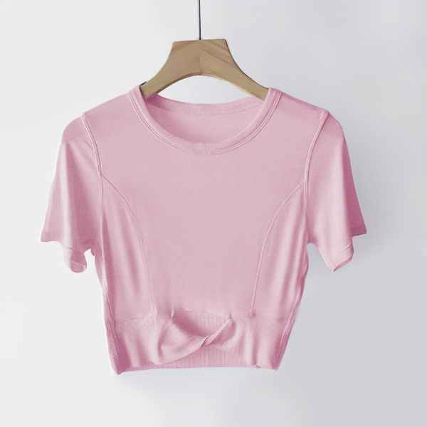 ll women yoga cropped women's modal t-shirt ribbed short modal short sleeve breathable tight sports jogging ll9854
ll women yoga cropped women's modal t-shirt ribbed short modal short sleeve breathable tight sports jogging ll9854