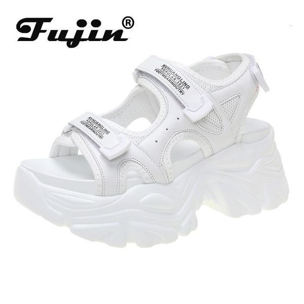 sandals fujin leather 8cm platform sandals wedge heel for women summer shoes casual hook loop slides beach shoes slippers chunky shoes 23031, Black
sandals fujin leather 8cm platform sandals wedge heel for women summer shoes casual hook loop slides beach shoes slippers chunky shoes 23031, Black