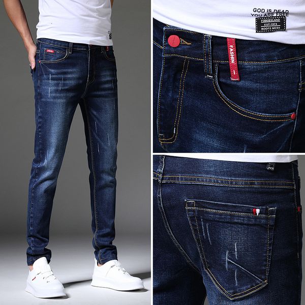 men's jeans brand biker jeans men streetwear long slim denim pant skinny mid waist slight elastic men fashion boyfriend jeans 230313, Blue
men's jeans brand biker jeans men streetwear long slim denim pant skinny mid waist slight elastic men fashion boyfriend jeans 230313, Blue