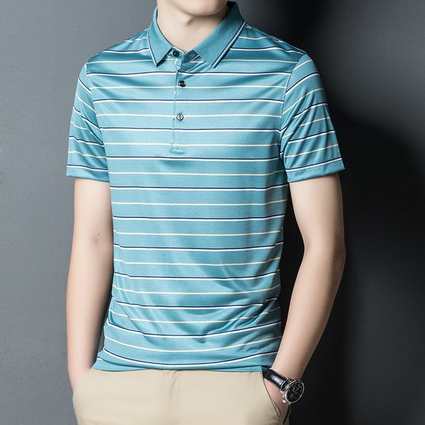 men's t-shirts summer men's stripe loose casual t-shirt fashion lapel half sleeve men's versatile 230313, White;black
men's t-shirts summer men's stripe loose casual t-shirt fashion lapel half sleeve men's versatile 230313, White;black