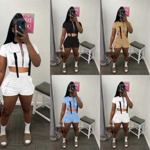 fashion casual women tracksuits two piece outfits designer 2023 new summer fashion trend short-sleeved multicolor shorts, Gray
fashion casual women tracksuits two piece outfits designer 2023 new summer fashion trend short-sleeved multicolor shorts, Gray