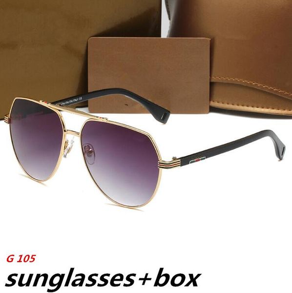 fashion sunglasses eyewear sun glasses designer mens womens brown cases black metal frame g105 baseball sunglasses, White;black
fashion sunglasses eyewear sun glasses designer mens womens brown cases black metal frame g105 baseball sunglasses, White;black