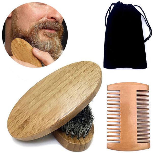 professional soft boar bristle wood beard brush hairdresser shaving brush comb men mustache comb kit with gift bag hair comb set
professional soft boar bristle wood beard brush hairdresser shaving brush comb men mustache comb kit with gift bag hair comb set