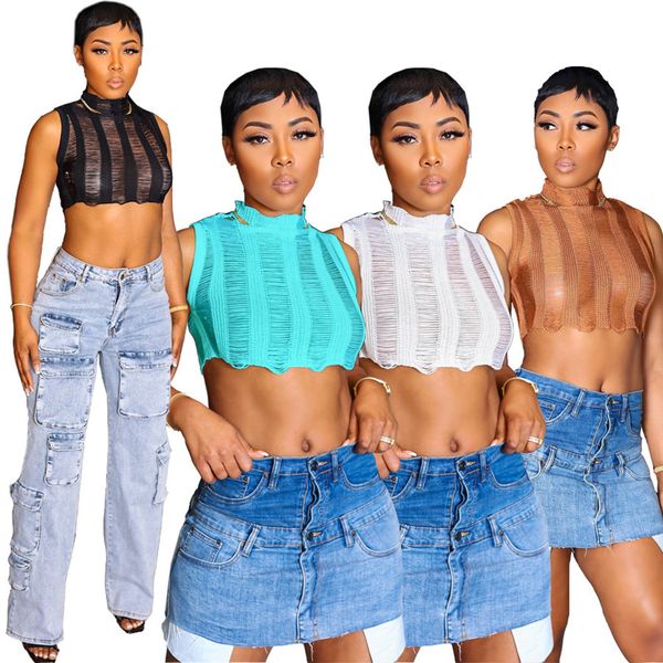 bulk wholesale women's tanks camis solid knit crop fashion crochet o-neck tank vest summer all match femme white y2k 9455
bulk wholesale women's tanks camis solid knit crop fashion crochet o-neck tank vest summer all match femme white y2k 9455
