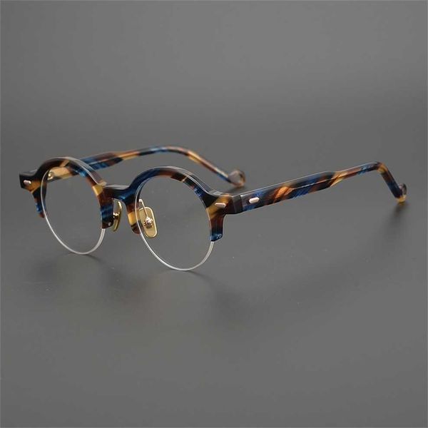 sunglasses 2023 new dazzle color style pure manual plate japanese round half frame myopia glasses trend, White;black
sunglasses 2023 new dazzle color style pure manual plate japanese round half frame myopia glasses trend, White;black