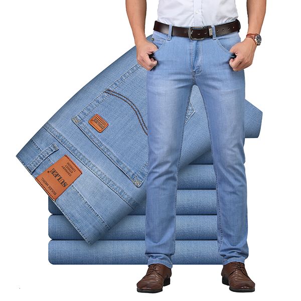 men's jeans summer business style utr thin light fashion male casual denim men's jeans slim wholesale pants 230313, Blue
men's jeans summer business style utr thin light fashion male casual denim men's jeans slim wholesale pants 230313, Blue