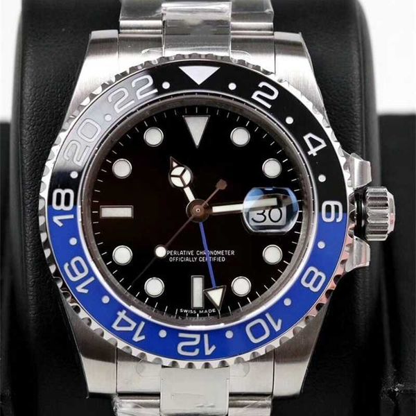 gmt watch roles luxury new ceramic bezel automatic 2813 movement mens mechanical stainless steel master men fashion watches, Silver
gmt watch roles luxury new ceramic bezel automatic 2813 movement mens mechanical stainless steel master men fashion watches, Silver