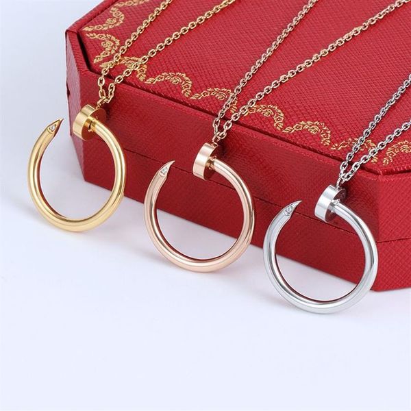 new men and women pendant necklace fashion designer design stainless steel nail necklaces239f, Silver
new men and women pendant necklace fashion designer design stainless steel nail necklaces239f, Silver
