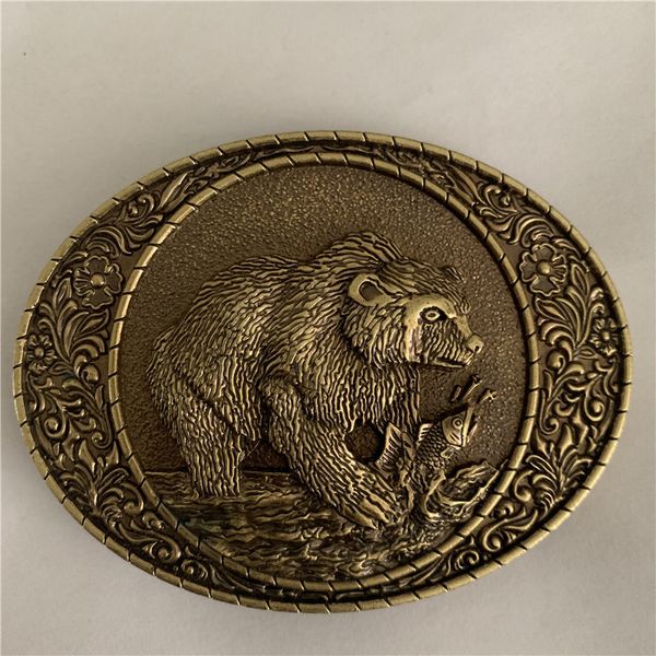 bear catches fish cowboy belt buckles for fashion men belts accessories, Slivery;black
bear catches fish cowboy belt buckles for fashion men belts accessories, Slivery;black