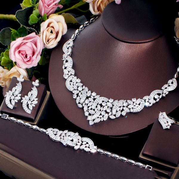 wedding jewelry sets cwwzircons 4pcs full shiny cz bridal necklace luxury african dubai dance party costume for women t685 230313, Slivery;golden
wedding jewelry sets cwwzircons 4pcs full shiny cz bridal necklace luxury african dubai dance party costume for women t685 230313, Slivery;golden