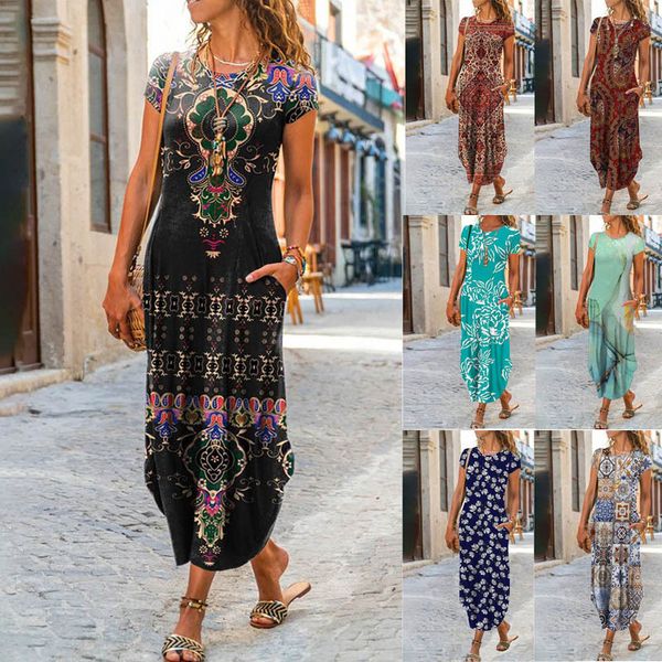 casual dresses women new loose boho vintage ruffles besummer printed pocket elegant party dress summer party maxi dresses, Black;gray
casual dresses women new loose boho vintage ruffles besummer printed pocket elegant party dress summer party maxi dresses, Black;gray