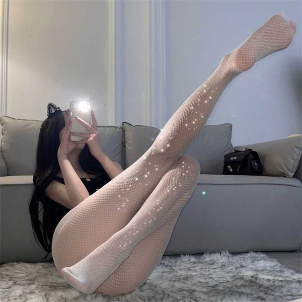 net red and black silk fishing net socks hollow out drill nightclub disco pantyhose anti hook, Black;white
net red and black silk fishing net socks hollow out drill nightclub disco pantyhose anti hook, Black;white