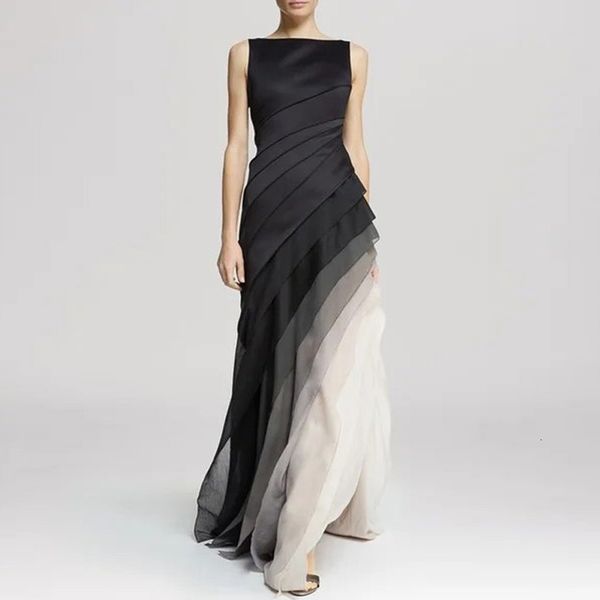 skirts party dress lady chic sleeveless pleated long elegant high waist evening maxi women fashion gradient patchwork black 230313
skirts party dress lady chic sleeveless pleated long elegant high waist evening maxi women fashion gradient patchwork black 230313