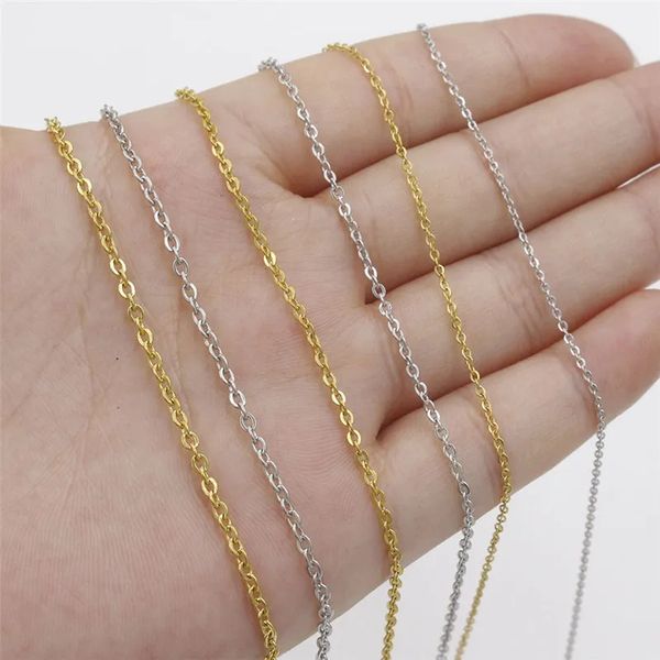 diy stainless steel chain jewelry accessories 45cm 50cm 60cm 70cm gold plating cable chains necklace, Silver
diy stainless steel chain jewelry accessories 45cm 50cm 60cm 70cm gold plating cable chains necklace, Silver