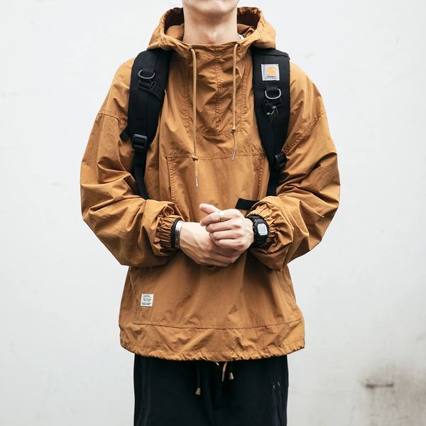 spring autumn jackets korean fashion thin hoodie japanese streetwear casual outdoor cargo jacket harajuku pullover men clothing, Black;brown
spring autumn jackets korean fashion thin hoodie japanese streetwear casual outdoor cargo jacket harajuku pullover men clothing, Black;brown