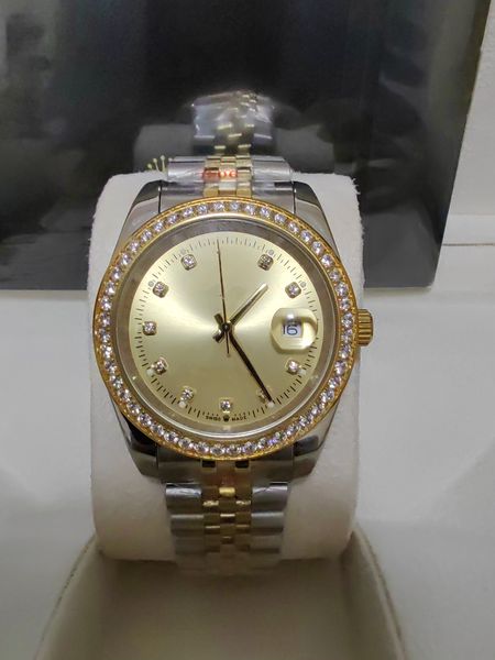 with original box datejust 41mm watch diamond dial bezel 116334 automatic mens watches steel two tone gold jubilee bracelet wristwatches, Slivery;brown
with original box datejust 41mm watch diamond dial bezel 116334 automatic mens watches steel two tone gold jubilee bracelet wristwatches, Slivery;brown