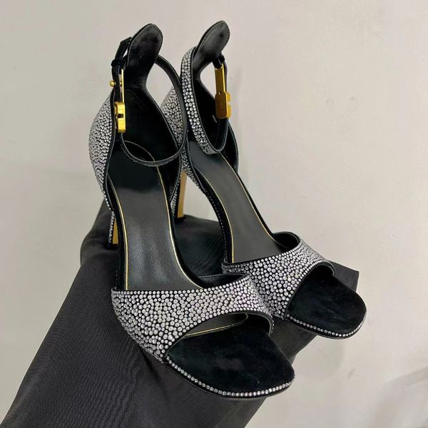 fashion designer high heels sandals shoes women's ankle band wedding rhinestone evening shoes luxury crystal stiletto party dress shoes, Black
fashion designer high heels sandals shoes women's ankle band wedding rhinestone evening shoes luxury crystal stiletto party dress shoes, Black
