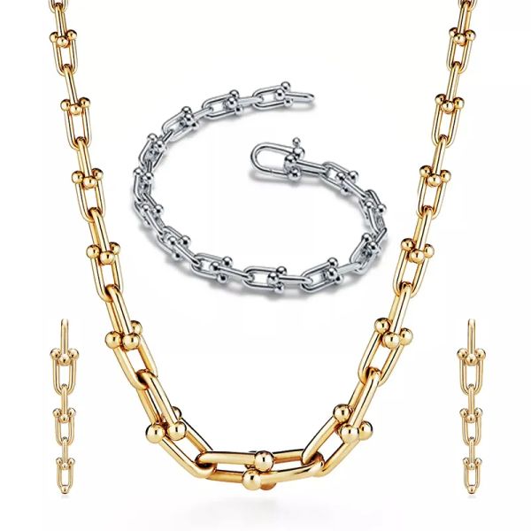 luxury designer horseshoe bracelet earrings necklace female stainless steel fashion simple couple chain necklaces jewelry gift girl, Black
luxury designer horseshoe bracelet earrings necklace female stainless steel fashion simple couple chain necklaces jewelry gift girl, Black