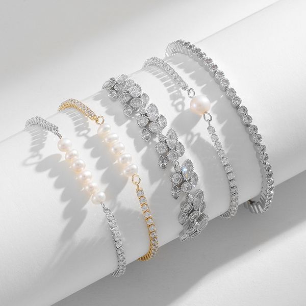 charm bracelets copper plated genuine gold inlaid with zirconium freshwater pearl bracelet womens fashion temperament highend anniversary gi, Golden;silver
charm bracelets copper plated genuine gold inlaid with zirconium freshwater pearl bracelet womens fashion temperament highend anniversary gi, Golden;silver