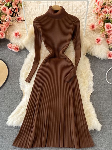 casual dresses singreiny women pleated knitted dress turtleneck long sleeve elastic slim pencil dress autumn winter bodycon sweater dress 23, Black;gray
casual dresses singreiny women pleated knitted dress turtleneck long sleeve elastic slim pencil dress autumn winter bodycon sweater dress 23, Black;gray