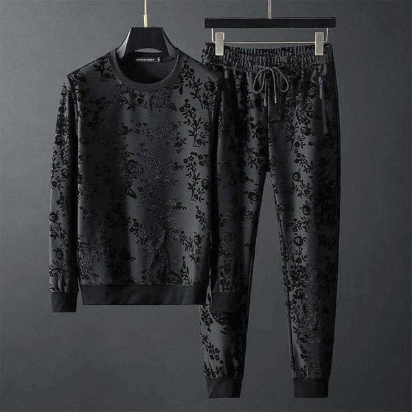 23new tracksuits autumn european goods new personalized simple jacquard round neck long sleeve sweater trousers two-piece v5ce, Gray
23new tracksuits autumn european goods new personalized simple jacquard round neck long sleeve sweater trousers two-piece v5ce, Gray