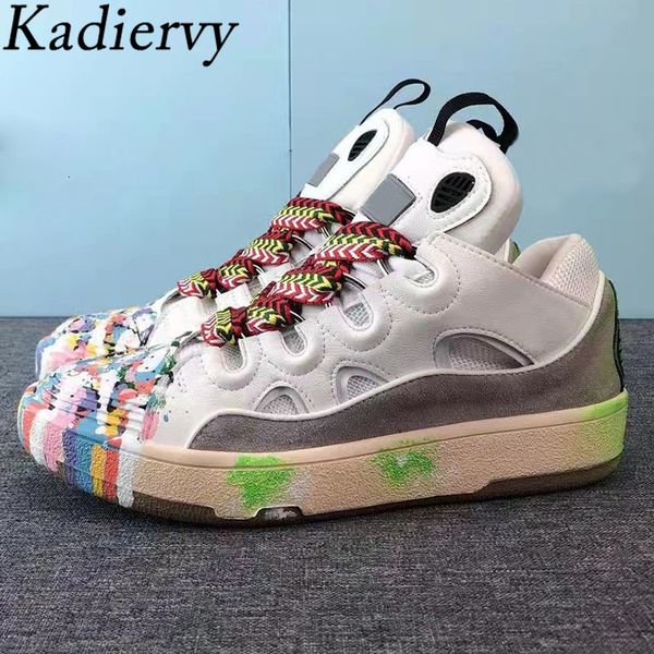 dress shoes thick sole mixed color casual women flat leather suede patchwork lace up sneakers man spring comfort running 230313, Black
dress shoes thick sole mixed color casual women flat leather suede patchwork lace up sneakers man spring comfort running 230313, Black