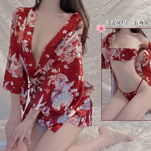 pyjamas kawaii lingerie robe cosplay clothes japanese kimono lingerie outfit for women traditional robe yukata soft belt 3pcs set 230313, Red;black
pyjamas kawaii lingerie robe cosplay clothes japanese kimono lingerie outfit for women traditional robe yukata soft belt 3pcs set 230313, Red;black