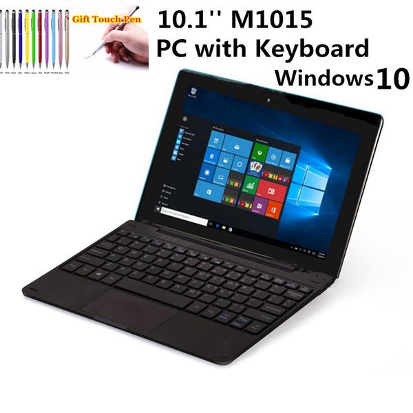 

10.1'' windows 10 tablet pc 32gb rom docking keyboard m1015 wifi hdmi-compatible dual cameras quad core 1280 x 800 ips