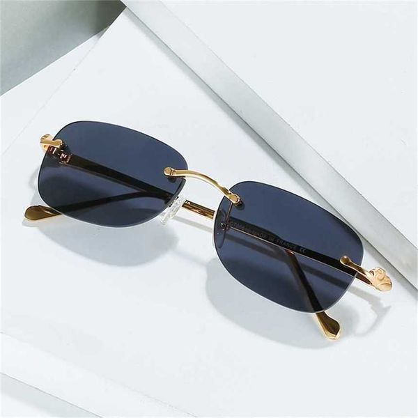 new sunglasses leopard head card frameless small square metal sunglasses women's optical myopia flat glasses, White;black
new sunglasses leopard head card frameless small square metal sunglasses women's optical myopia flat glasses, White;black