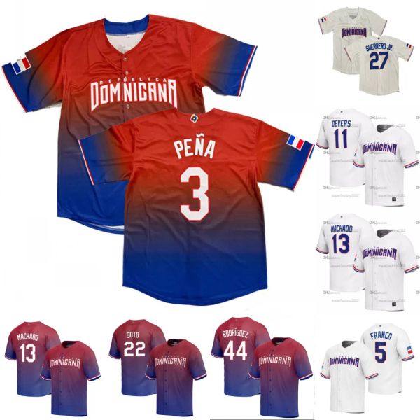 custom team dominican republic 2023 world baseball classic jerseys manny machado willy adames rafael devers vladimir guerrero jr. julio rodr, Blue;black
custom team dominican republic 2023 world baseball classic jerseys manny machado willy adames rafael devers vladimir guerrero jr. julio rodr, Blue;black
