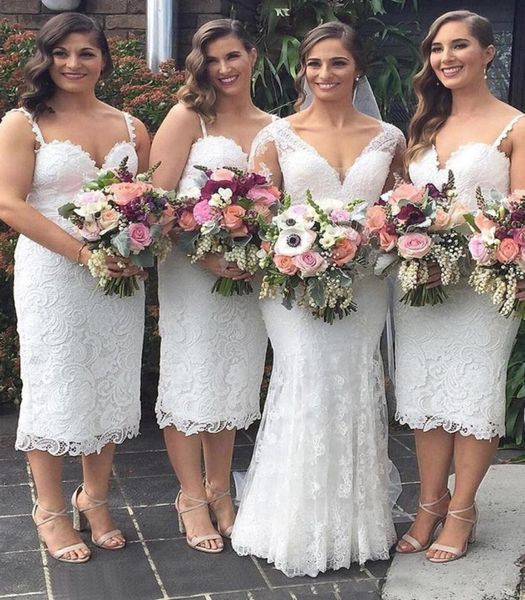 spaghetti straps lace short bridesmaid dresses sheath knee length wedding guest party maid of honor gowns bm03403524350, White;pink
spaghetti straps lace short bridesmaid dresses sheath knee length wedding guest party maid of honor gowns bm03403524350, White;pink