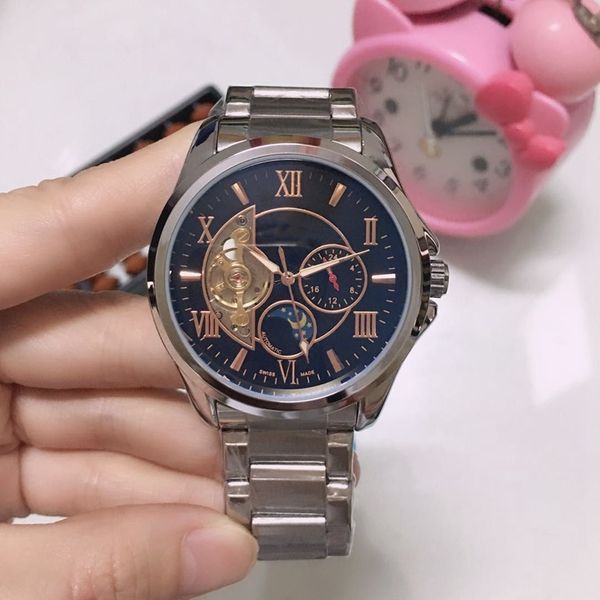 luxury mens watches four needle series wristwatch roman numerals automatic mechanical watch designer wristwatches luxury brand fashion steel, Slivery;brown
luxury mens watches four needle series wristwatch roman numerals automatic mechanical watch designer wristwatches luxury brand fashion steel, Slivery;brown