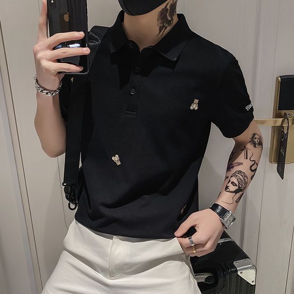 men's t-shirts embroidery polo t shirts for men summer design business short sleeve mens clothing casual para hombre 230313, White;black
men's t-shirts embroidery polo t shirts for men summer design business short sleeve mens clothing casual para hombre 230313, White;black