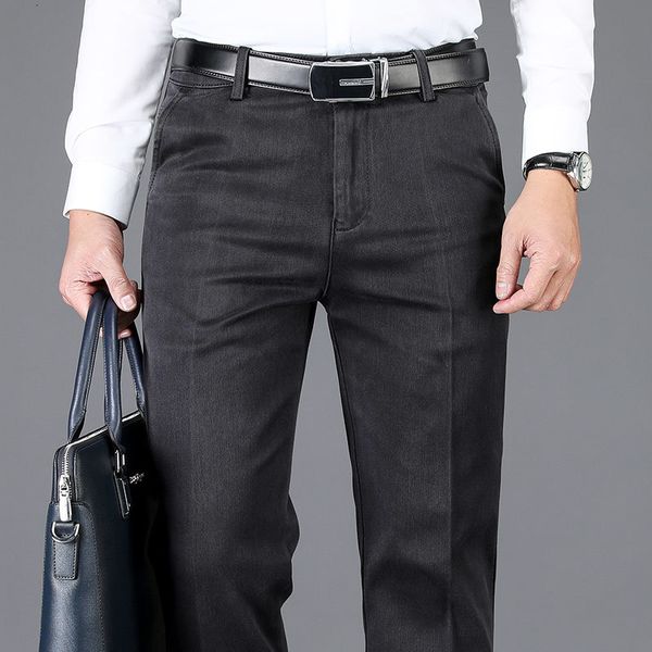men's jeans autumn winter men high waist dark gray jeans classic style business casual elastic straight denim pants male brand trousers, Blue
men's jeans autumn winter men high waist dark gray jeans classic style business casual elastic straight denim pants male brand trousers, Blue