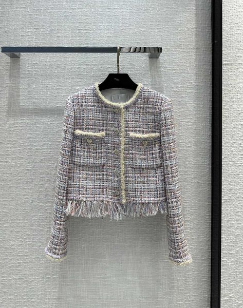 women's jackets 2023 european fashion early spring new product, fresh blue pink ribbon woven soft tweed, handmade woolen whisker hem, c, Black;brown
women's jackets 2023 european fashion early spring new product, fresh blue pink ribbon woven soft tweed, handmade woolen whisker hem, c, Black;brown
