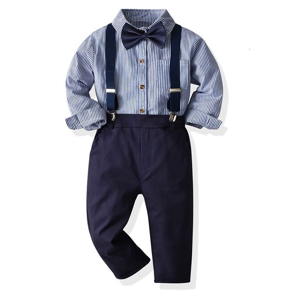 suits autumn boys gentleman clothing set long sleeve striped bowtie shirt suspender trousers baby kids formal party suit 230313, Black
suits autumn boys gentleman clothing set long sleeve striped bowtie shirt suspender trousers baby kids formal party suit 230313, Black