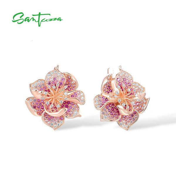 charm santuzza 925 sterling silver earrings for women lab created rubypink sapphire white cz gradient flower fine jewelry 230313, Golden
charm santuzza 925 sterling silver earrings for women lab created rubypink sapphire white cz gradient flower fine jewelry 230313, Golden