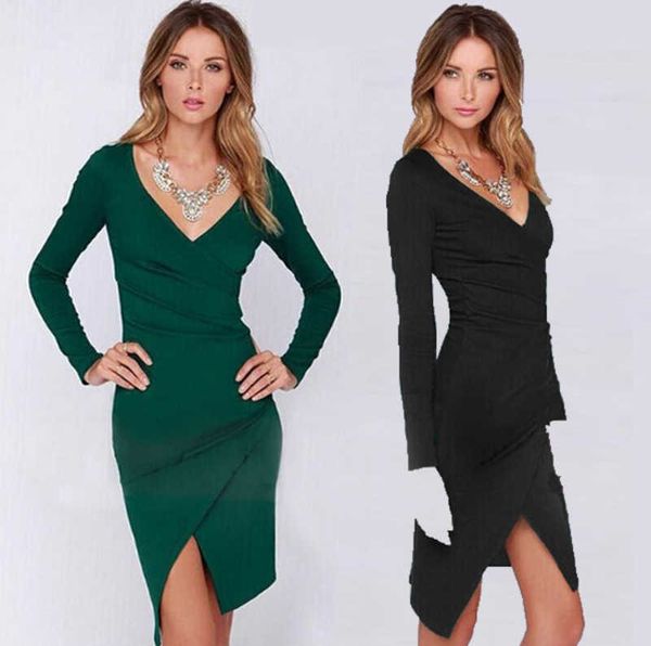 2023 v neck full sleeve women summer dress with open fork wrinkle waist pencil dress asymmetric bodycon vestidos femininos, Black;gray
2023 v neck full sleeve women summer dress with open fork wrinkle waist pencil dress asymmetric bodycon vestidos femininos, Black;gray