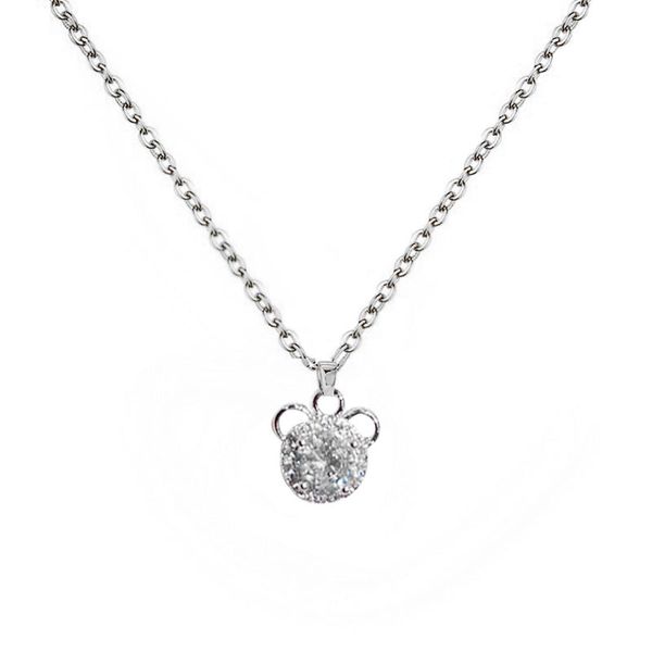 simple animal bear mouse zircon nimble lucky love heart mother's day pendant necklace valentine's day family friends woman girl we, Silver
simple animal bear mouse zircon nimble lucky love heart mother's day pendant necklace valentine's day family friends woman girl we, Silver