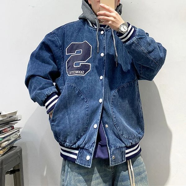 american hip hop streetwear detachable hat denim jacket japanese harajuku casual coat men clothing trendy jacket, Black;brown
american hip hop streetwear detachable hat denim jacket japanese harajuku casual coat men clothing trendy jacket, Black;brown