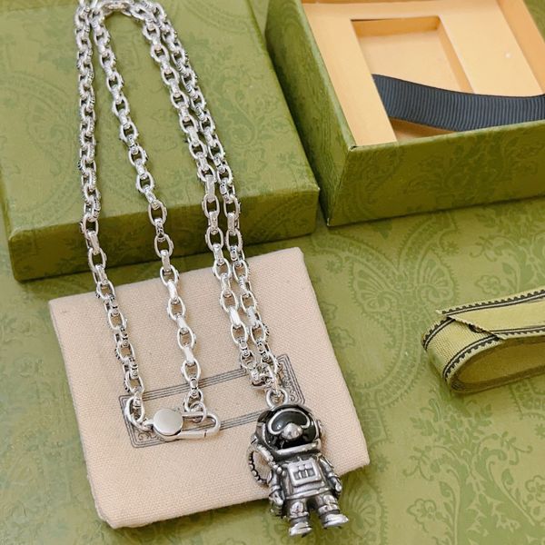 luxury design necklace stainless steel necklaces choker chain letter robot pendant fashion ancient forest jewelry no box s2911, Silver
luxury design necklace stainless steel necklaces choker chain letter robot pendant fashion ancient forest jewelry no box s2911, Silver