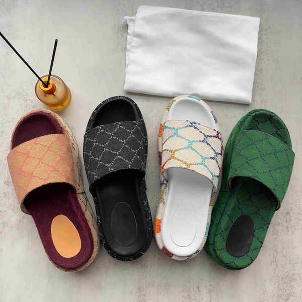 thick-soledslipper womens fashion embroidered canvas designer slides slip on slippers girls 60mm canvas covered platform sandals and dust ba, Black
thick-soledslipper womens fashion embroidered canvas designer slides slip on slippers girls 60mm canvas covered platform sandals and dust ba, Black