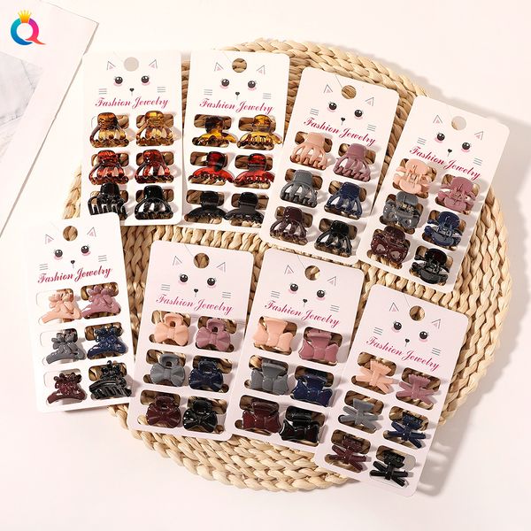 6pcs/set mini hair clips ribbon color matte plastic mini hair claws clips gilrs sweet small hairpin hairgrips barrettes headwear fashion acc, Slivery;white
6pcs/set mini hair clips ribbon color matte plastic mini hair claws clips gilrs sweet small hairpin hairgrips barrettes headwear fashion acc, Slivery;white