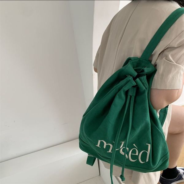 school bags korean backpack letter printed canvas portable large capacity shopping student string bucket drawstring 230313
school bags korean backpack letter printed canvas portable large capacity shopping student string bucket drawstring 230313