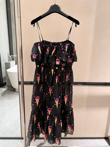 casual dresses 2023 european fashion spring and summer new ice cream series silk cotton printed sling dress, Black;gray
casual dresses 2023 european fashion spring and summer new ice cream series silk cotton printed sling dress, Black;gray